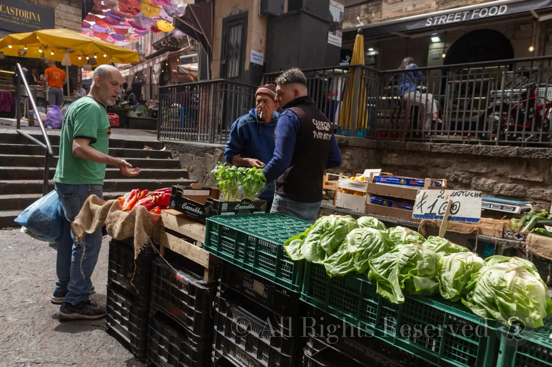 People in Catania, Sicily