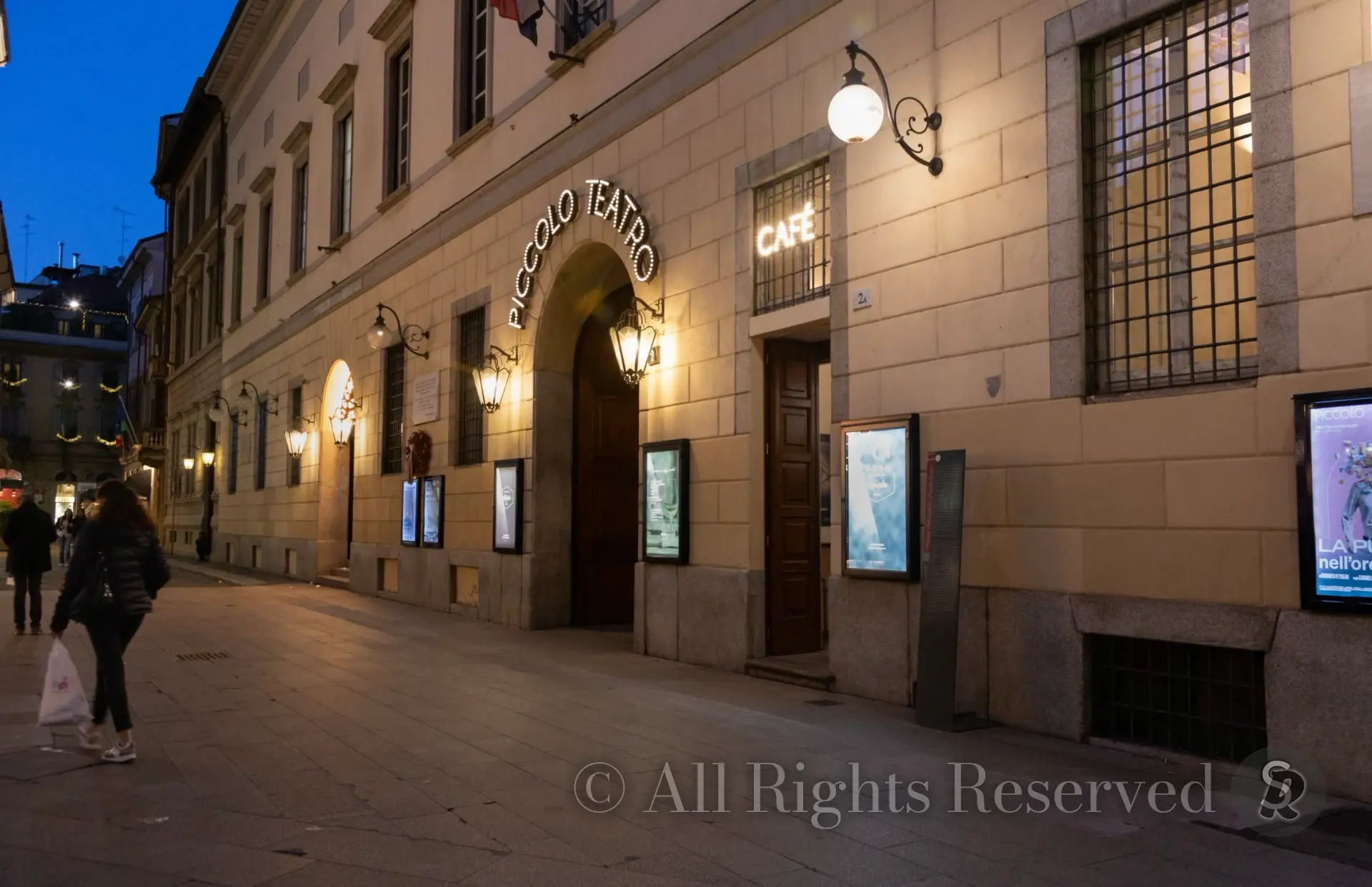 Evening in Milan, Italy