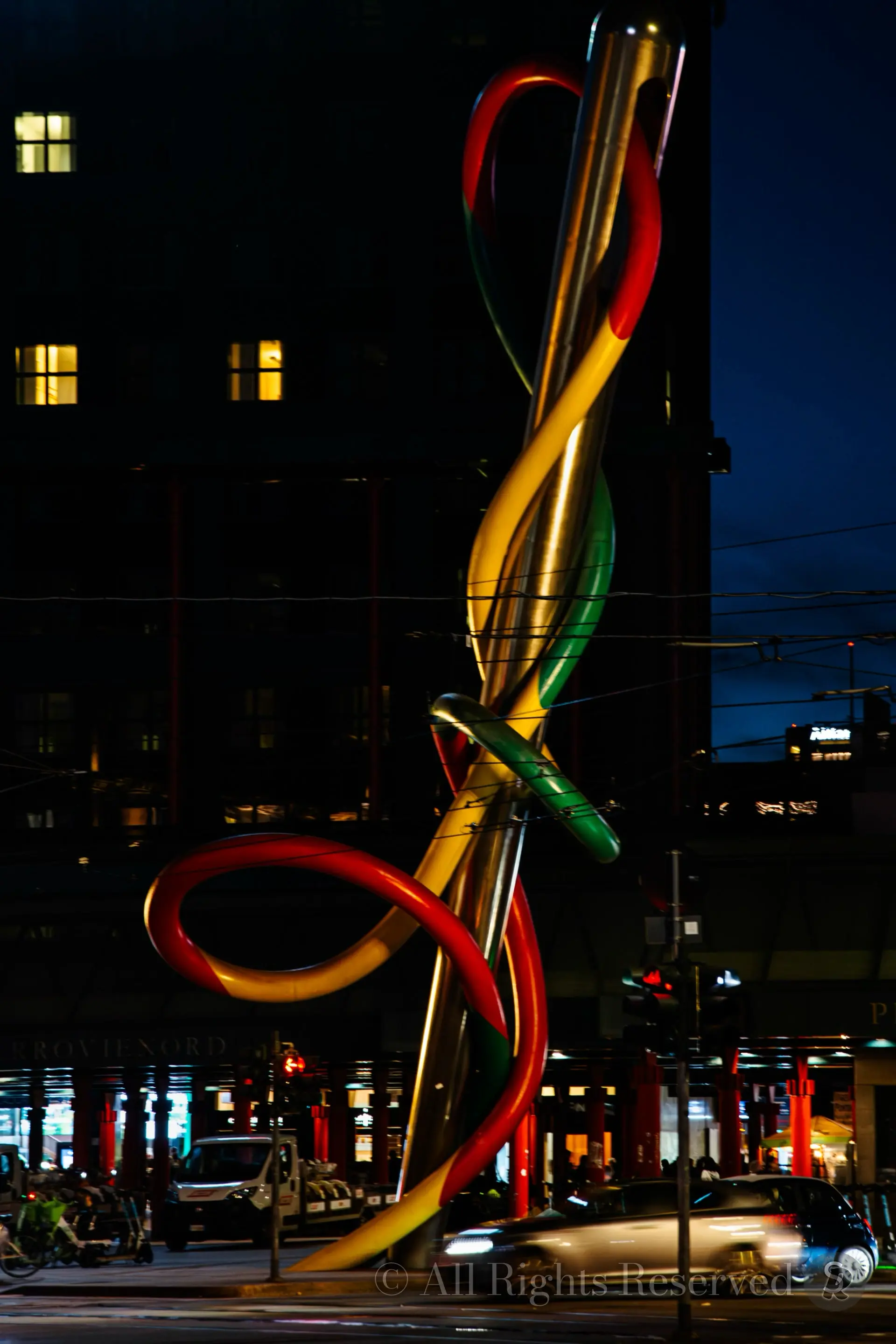 Evening in Milan, Italy