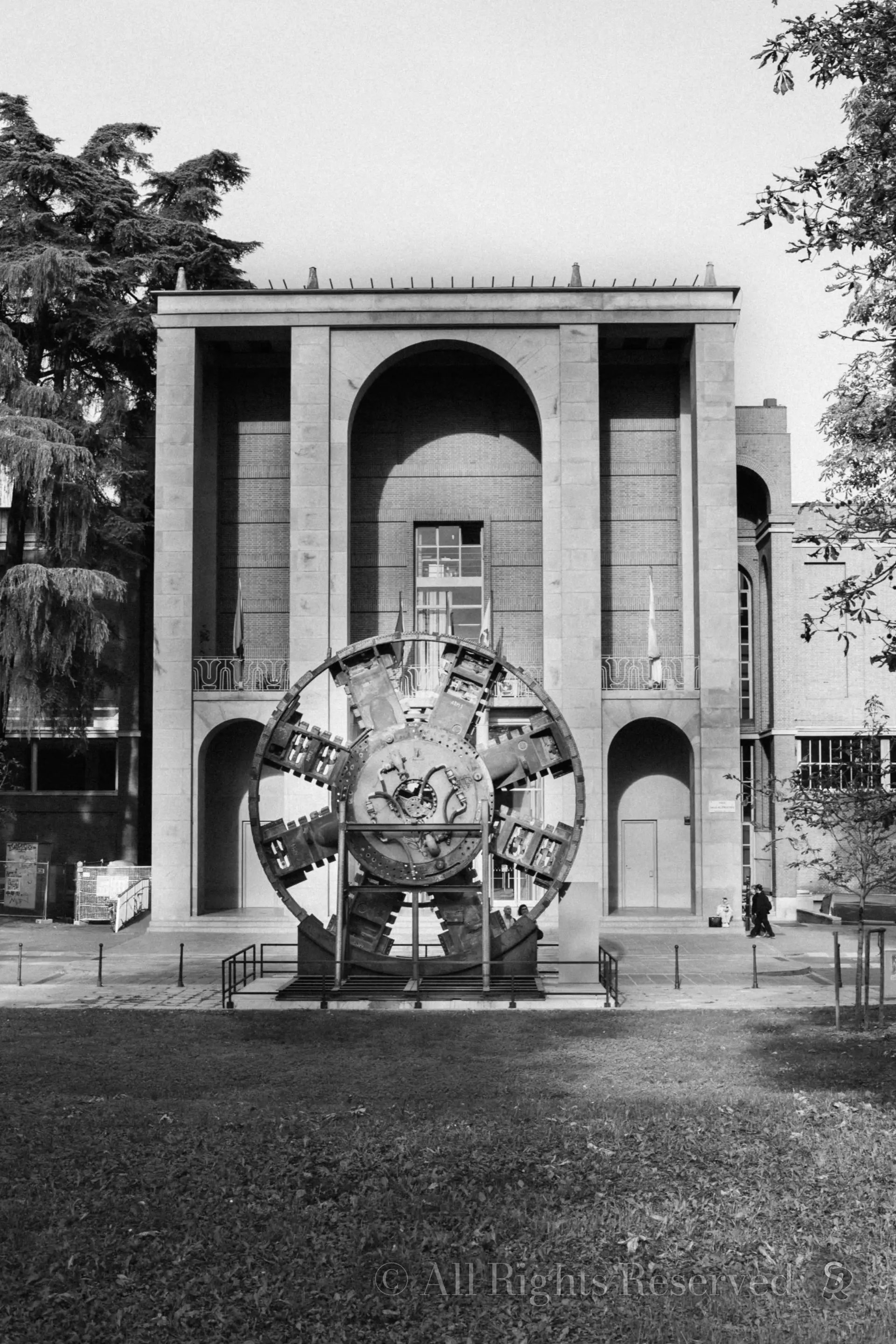 Triennale di Milano. La testa della Tbm Stefania, una delle 6 talpe che hanno scavato la Metro 4 di Milano