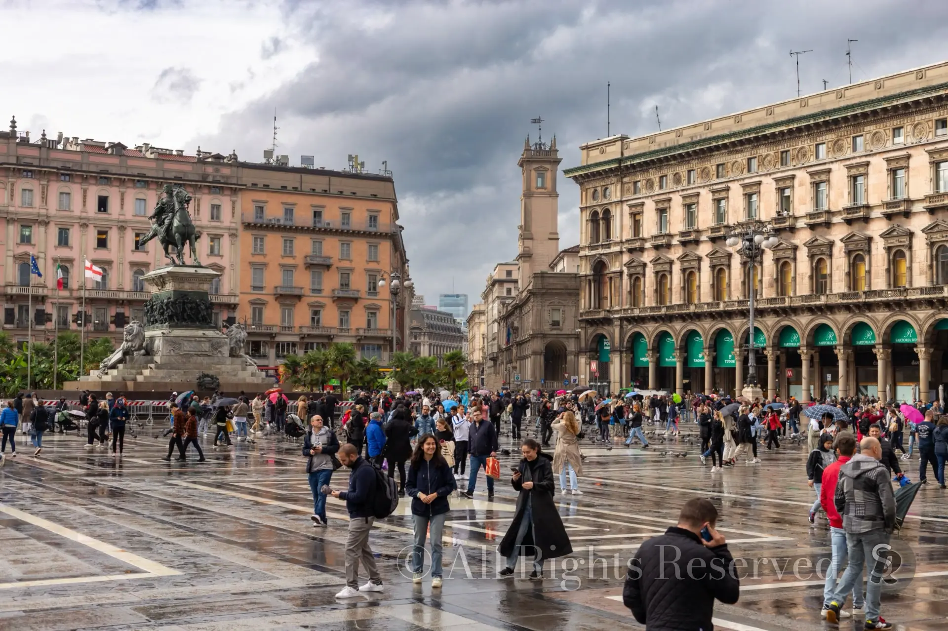 Milan, Italy. Piazza del Duomo