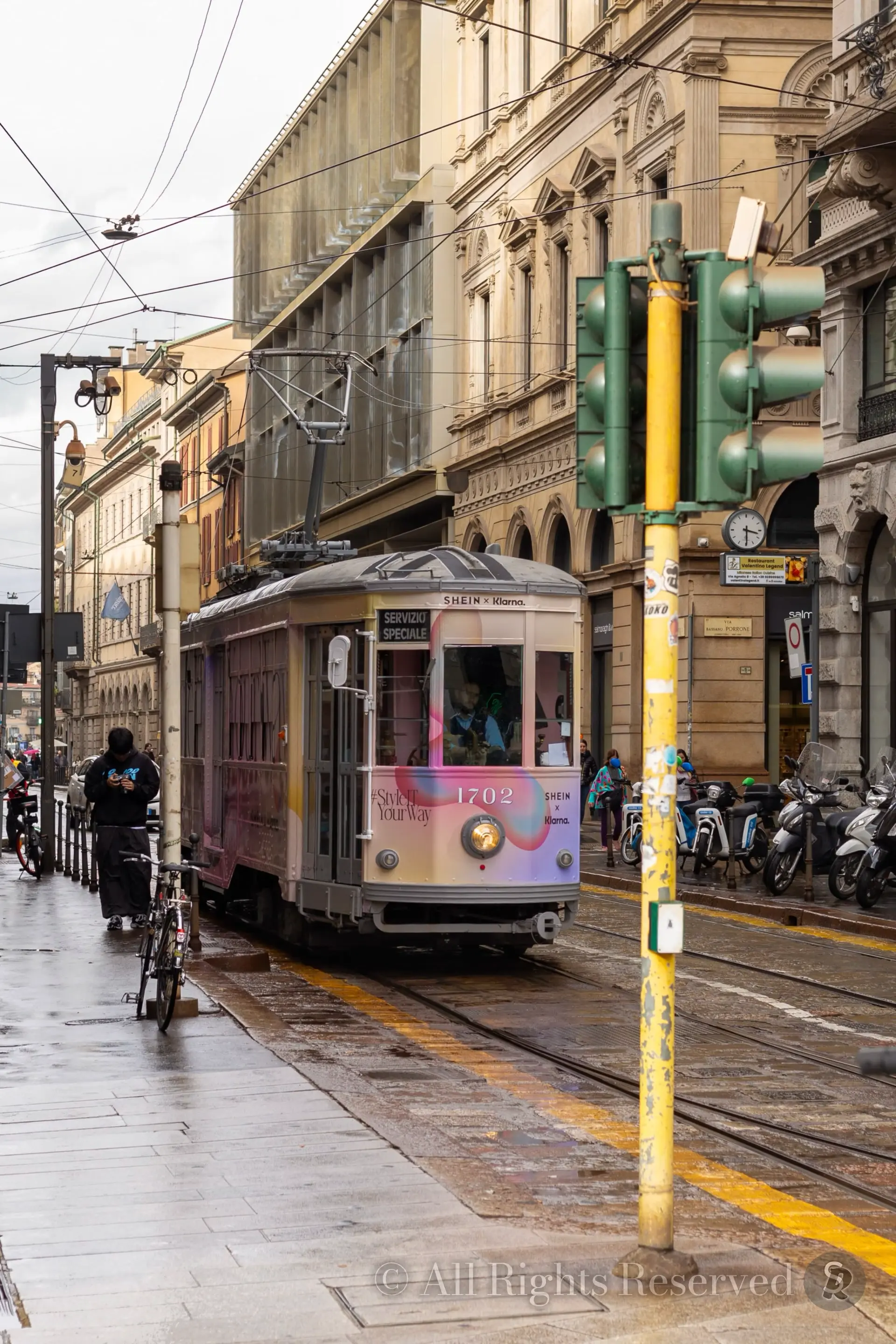 Tram in Milan, Italy