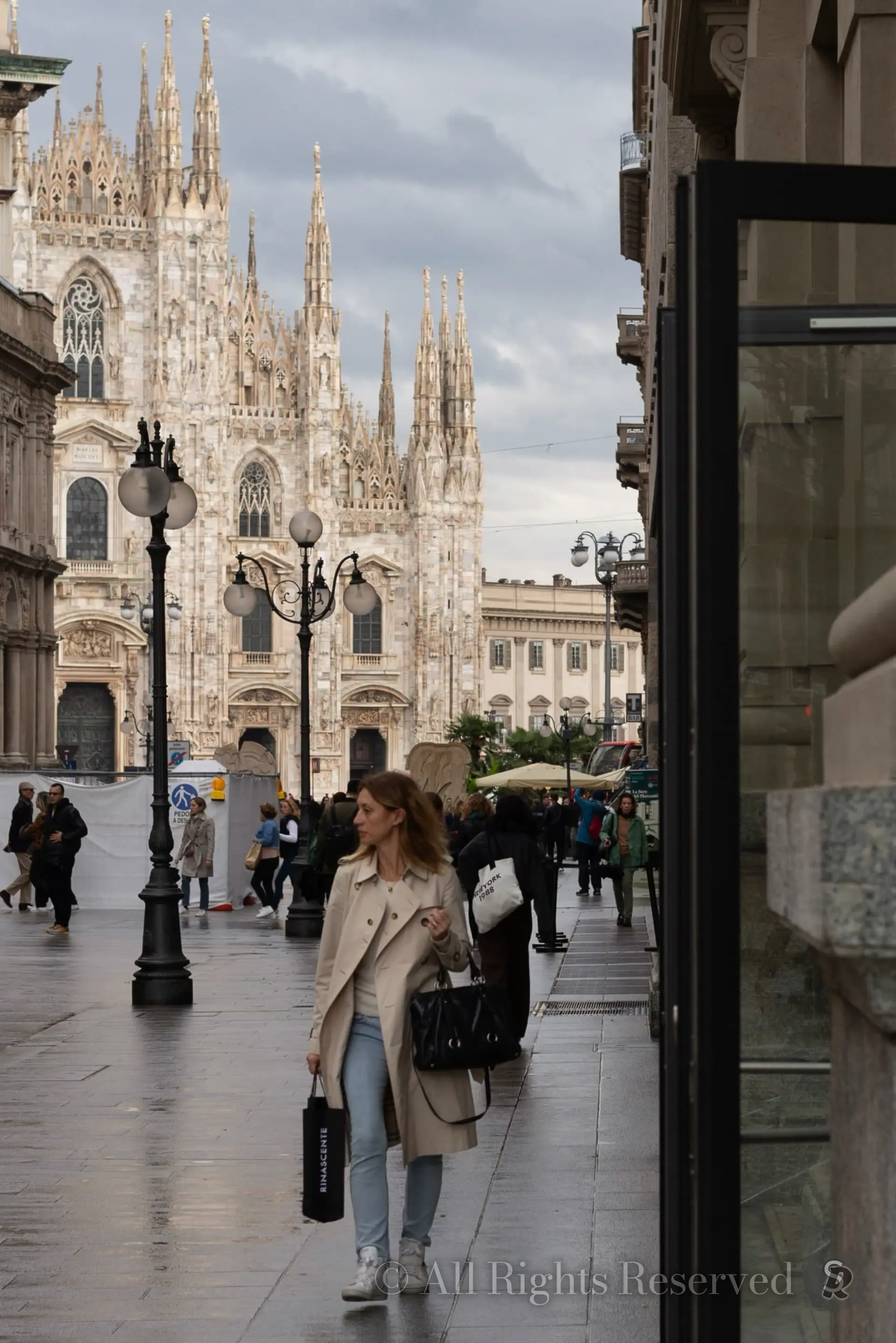 Milan, Italy. Scorcio del Duomo