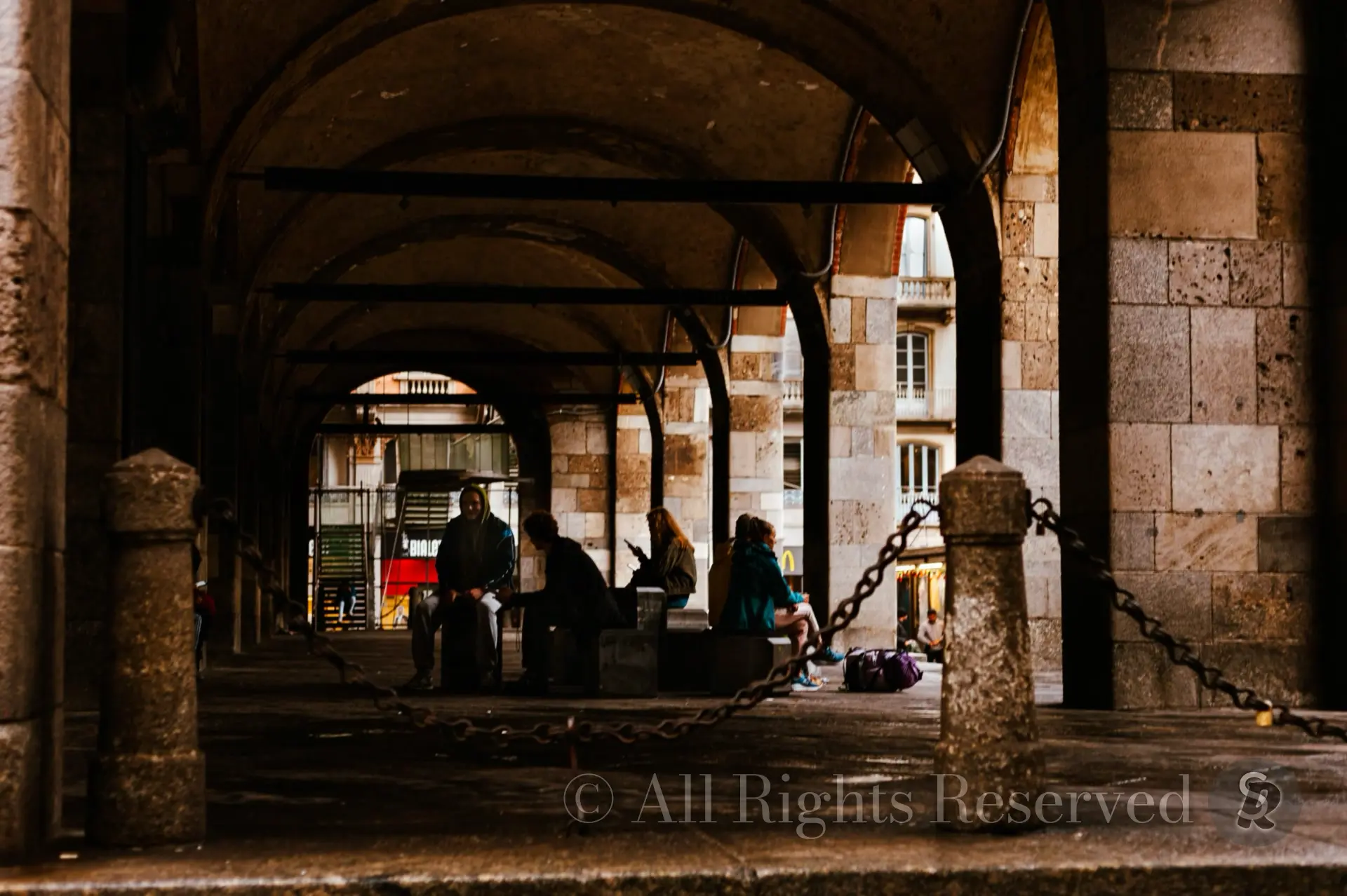 Milan, Italy. Piazza dei Mercanti