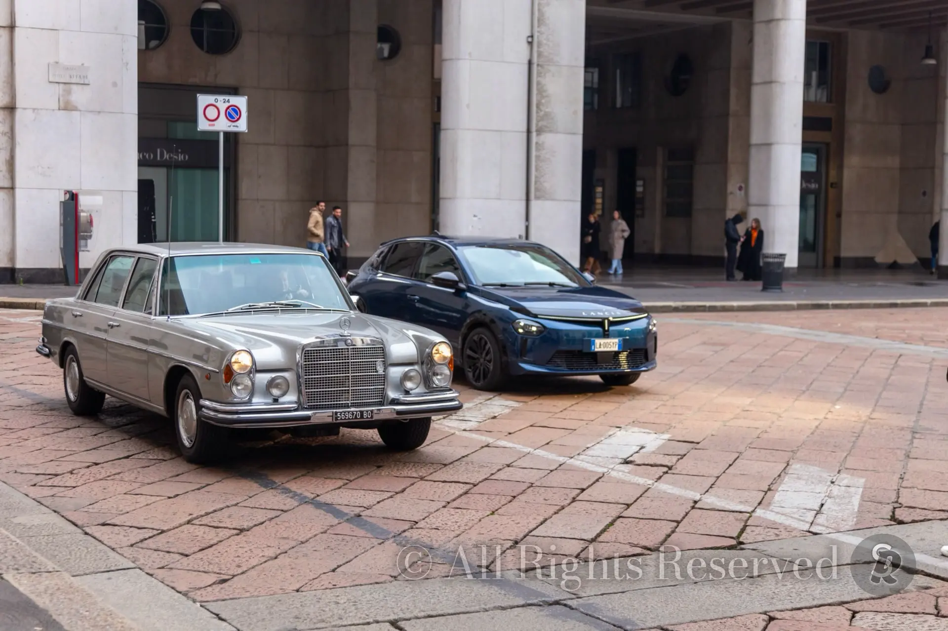 Milan, Italy. Presentazione dell Nuova Lancia Ypsilon a piazza della Borsa