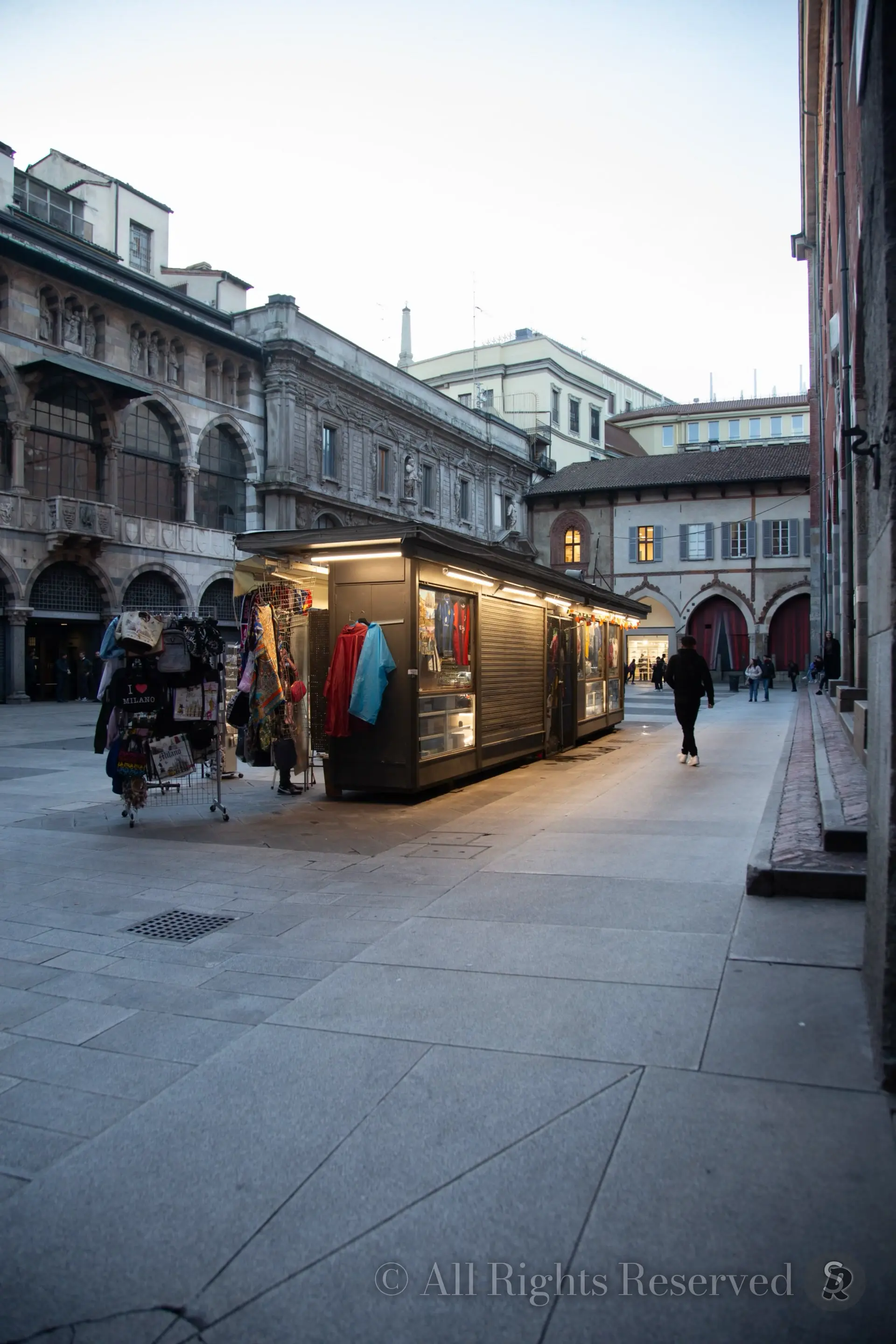 Milan, Italy. Piazza dei mercanti
