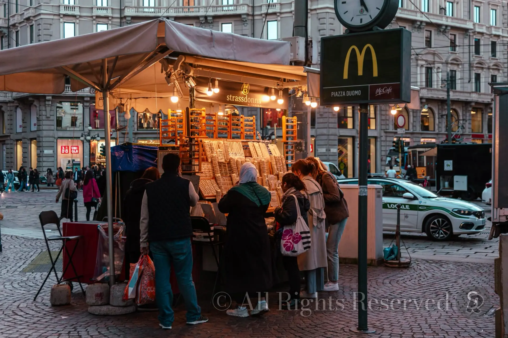 Milan, Italy. Piazza Cordusio